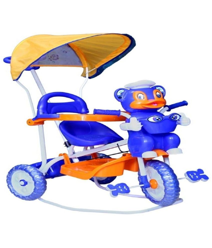 EVOSHINE Baby Tricycle Free Wheel Ride On for Kids with Back Rest