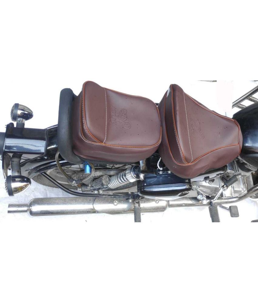     			KOHLI BULLET ACCESSORIES Seat Cover Brown  With Heavy Foaming  For Classic , Classic 350cc , Classic 500cc   ( Bike Seat Cover )