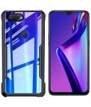 Megha Star Black Hybrid Covers For Oppo F9 Pro -