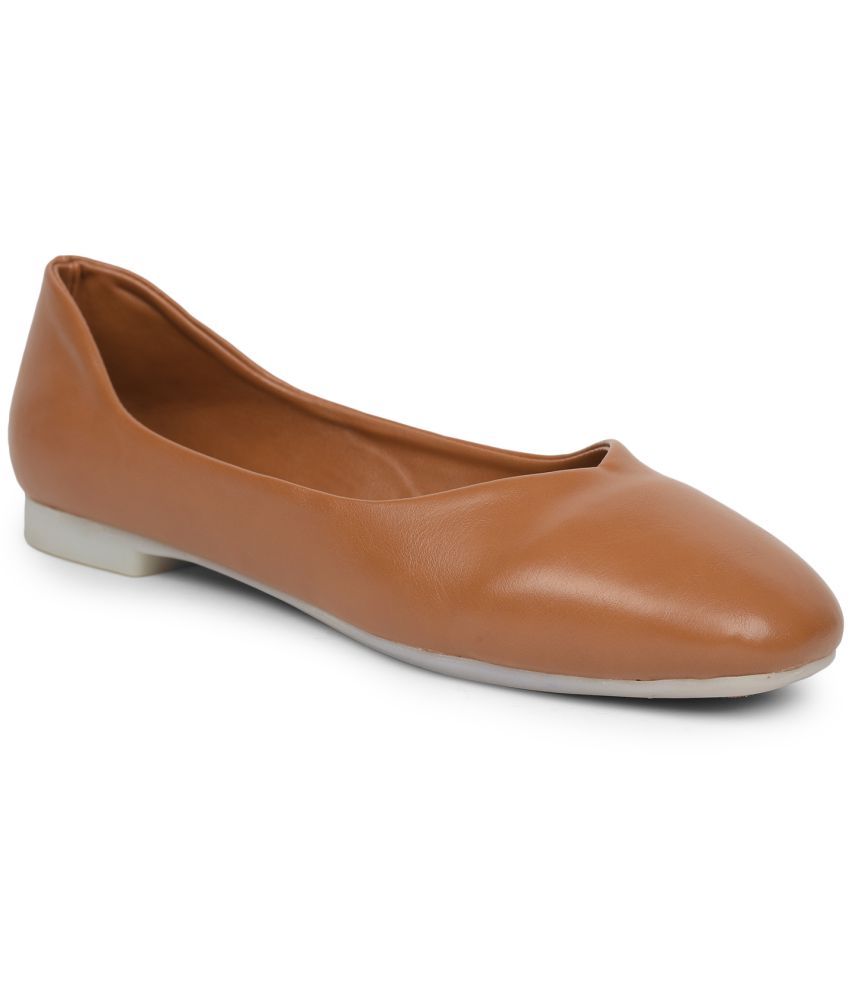     			Liberty Tan Ballerinas