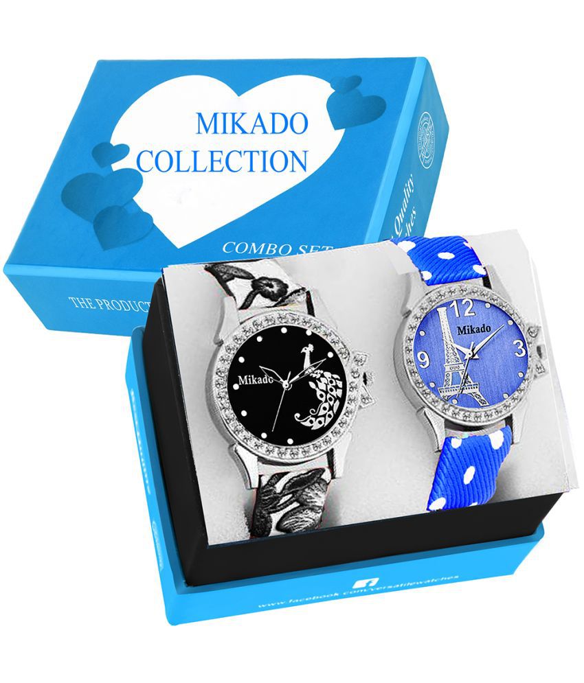     			Mikado - Multicolor Leather Analog Womens Watch