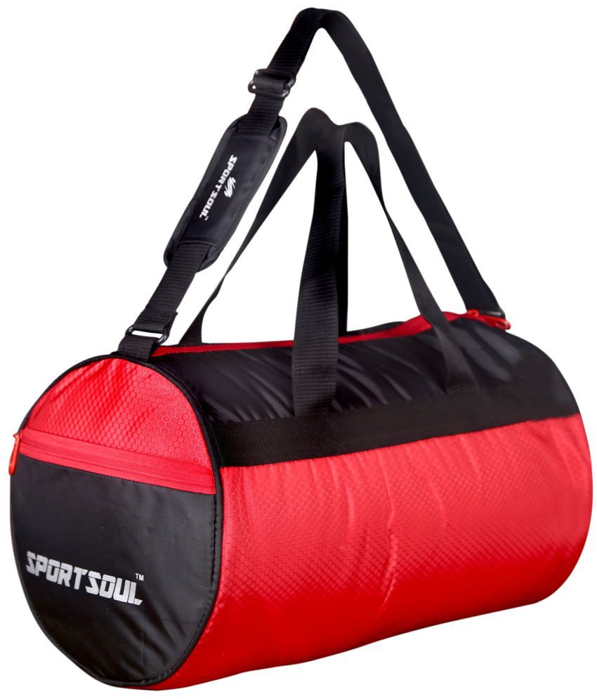     			SportSoul Gym Bag with Shoe Pocket |Colour : Red & Black |