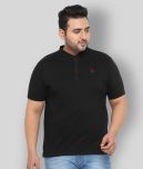 Urbano Plus - Black Cotton Regular Fit Men's T-Shirt ( Pack of 1 )