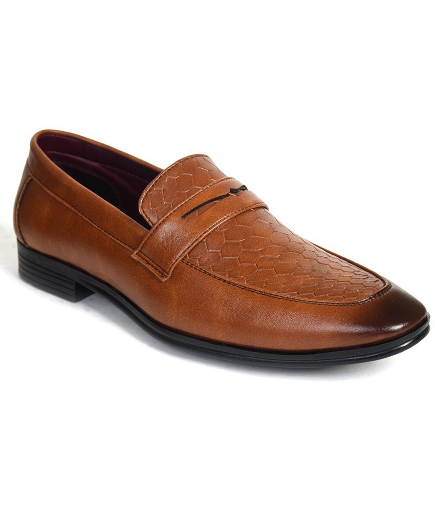     			Ajanta Tan Men's Mocassin Formal Shoes