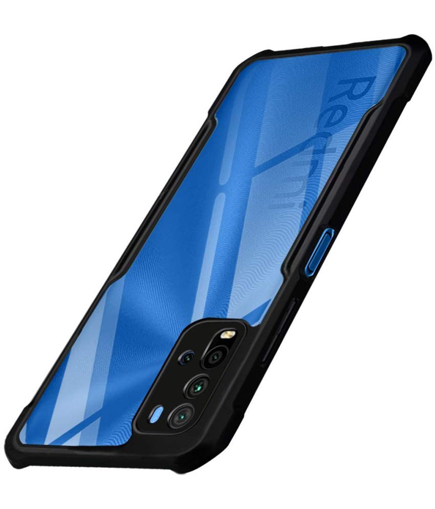     			Fashionury - Black Polycarbonate Bumper Cases Compatible For Xiaomi Redmi 9 Power ( Pack of 1 )