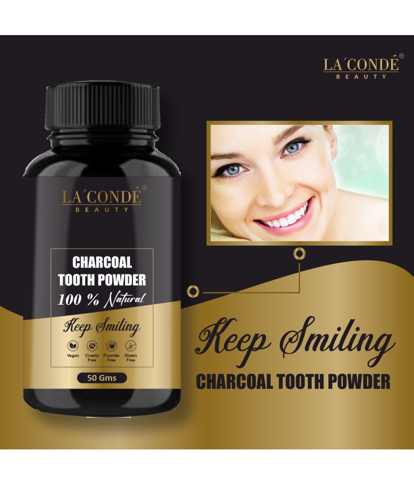     			Laconde Beauty Teeth Whitening Charcoal Tooth Powder- - To Remove Stains and darkness of teeths Toothpaste 50 gm
