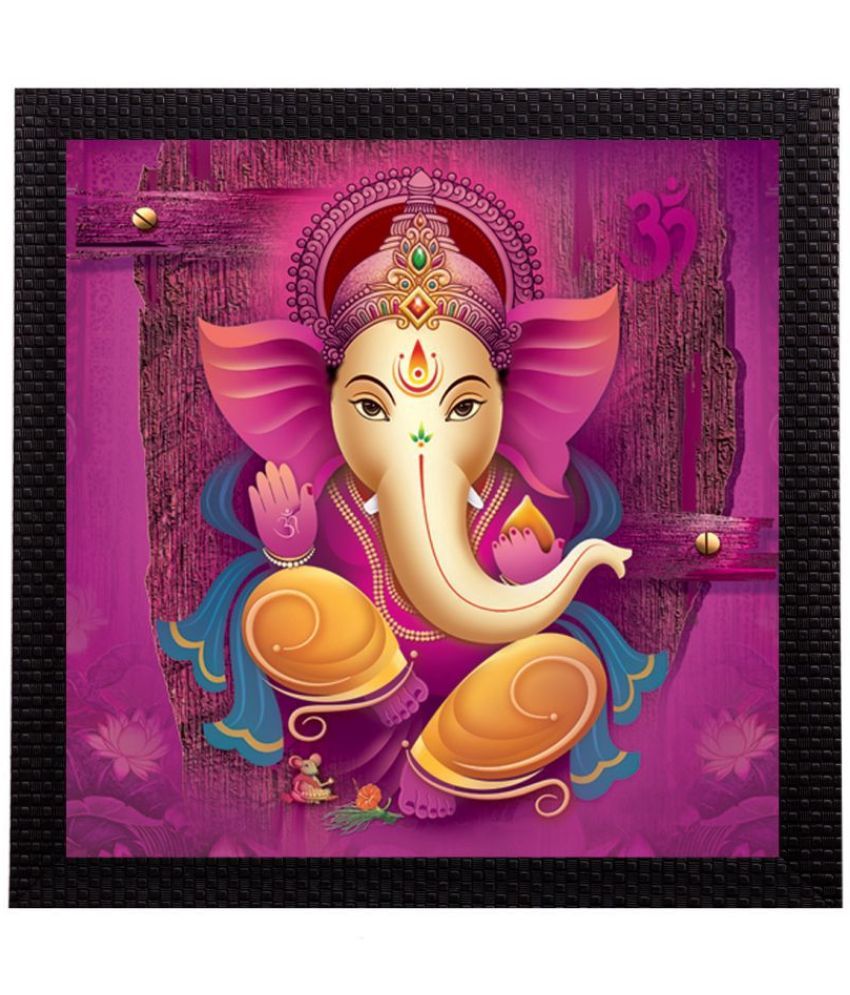     			eCraftIndia Multicoloured Lord Ganesha UV Wall Art