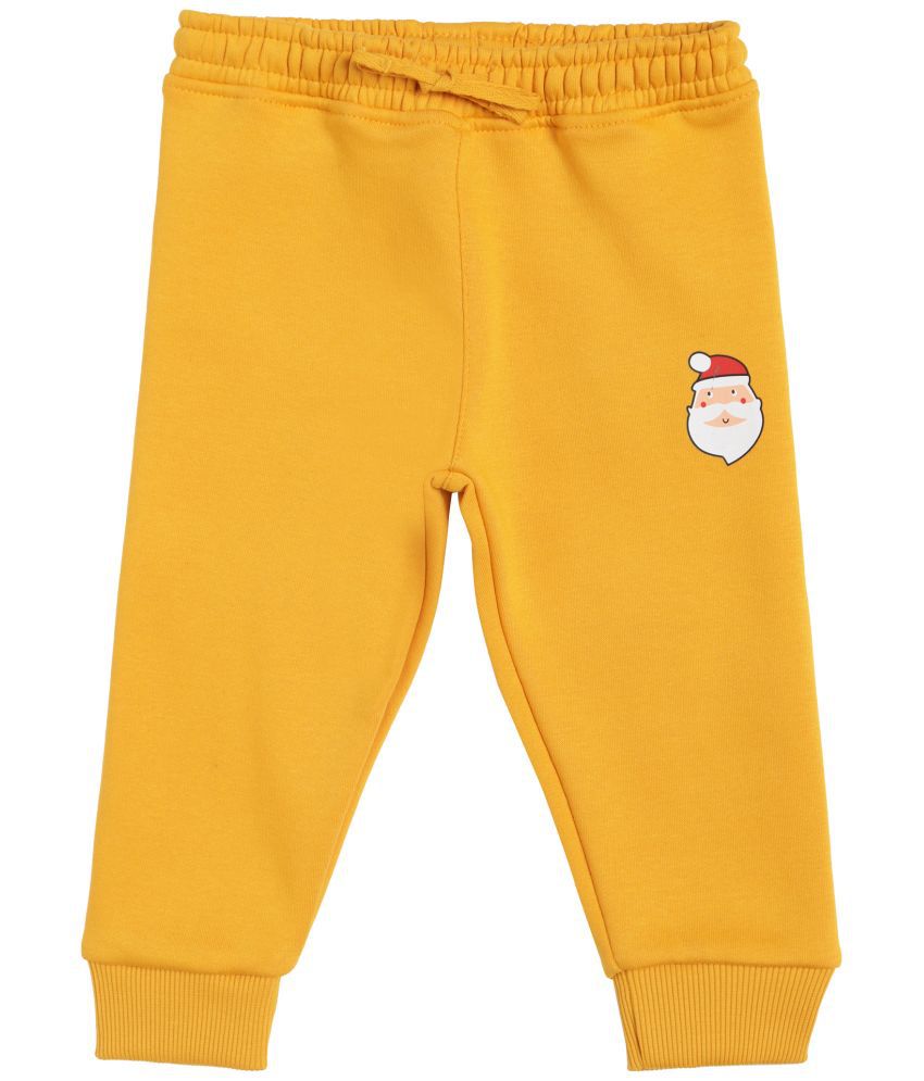     			BOYS TRACK PANT  SOLID MUSTARD