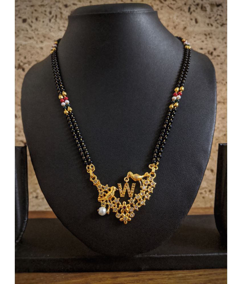 Husband name mangalsutra design clearance
