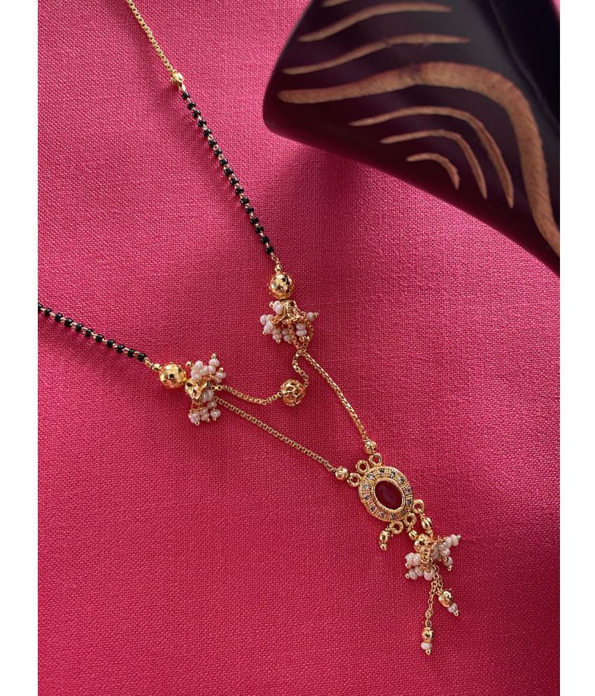 Short Mangalsutra Designs Gold Plated 