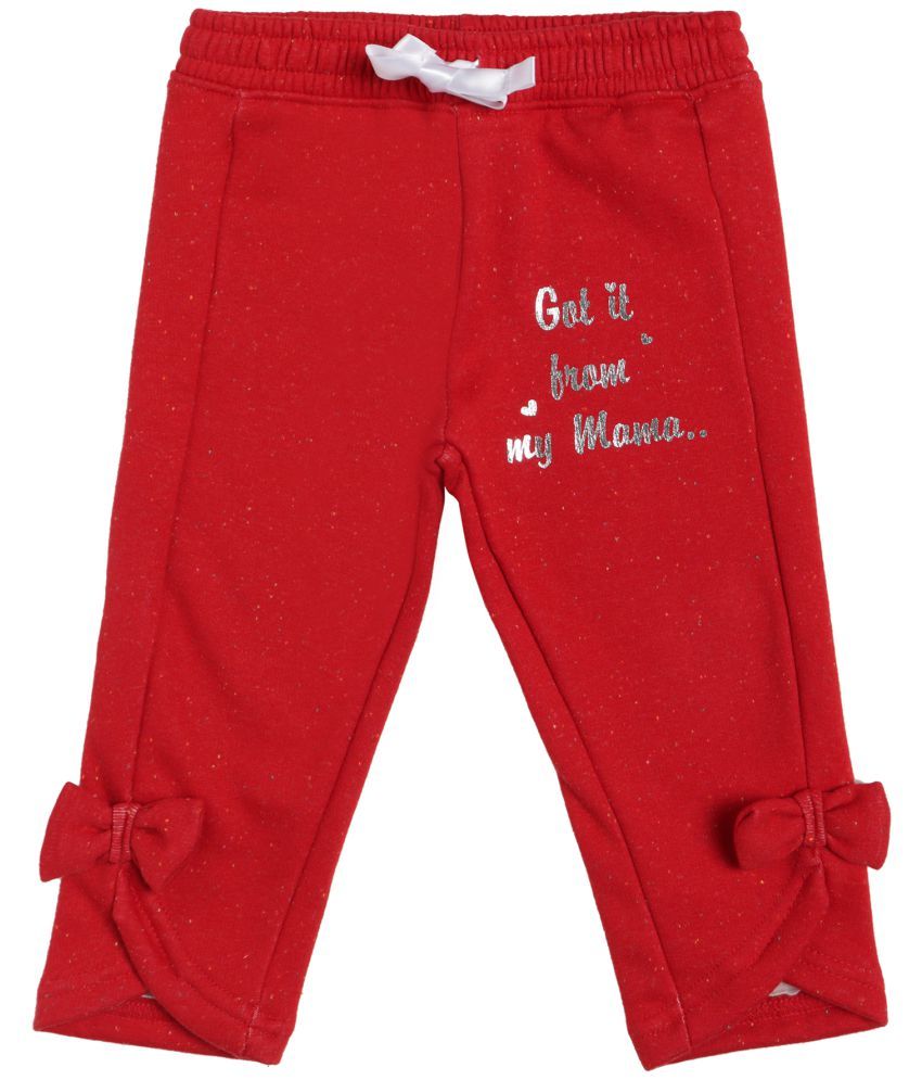     			GIRLS TRACK PANT  SOLID RED