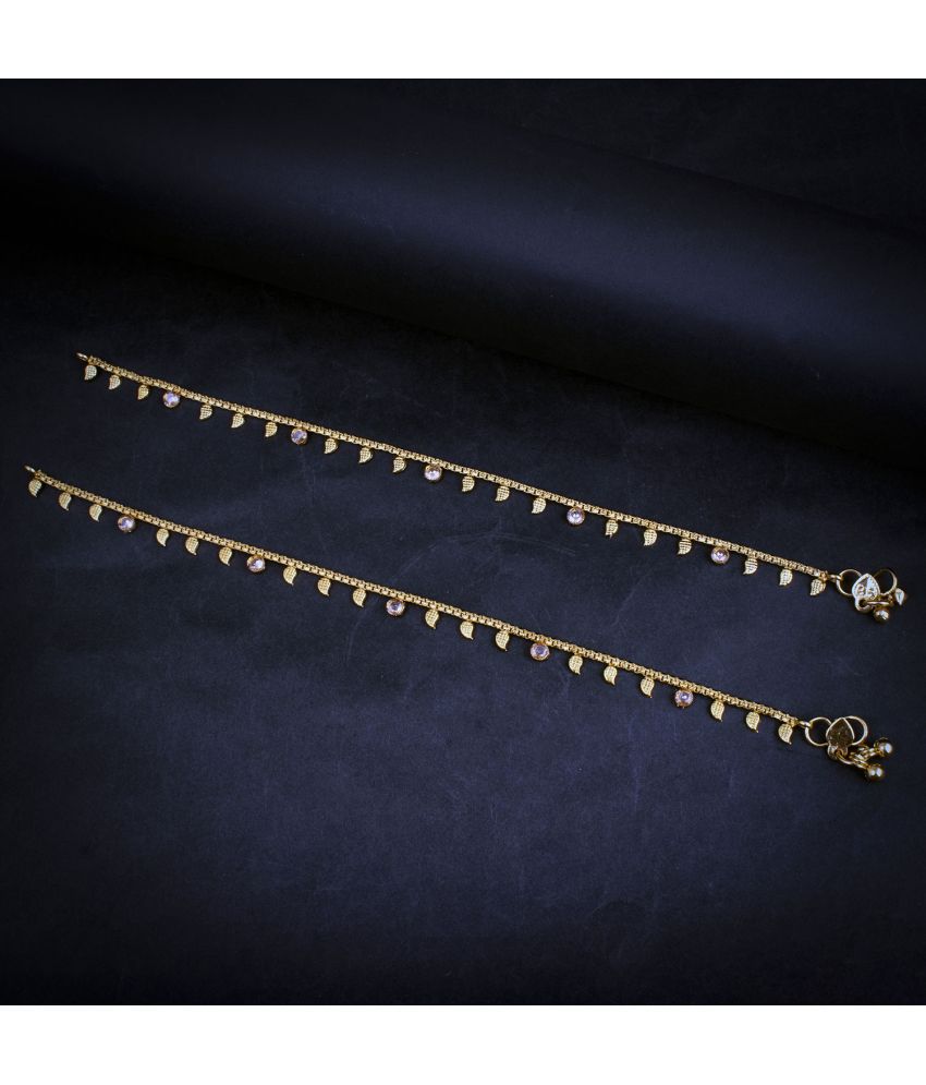     			Sukkhi Fine Gold Plated Anklet For Women