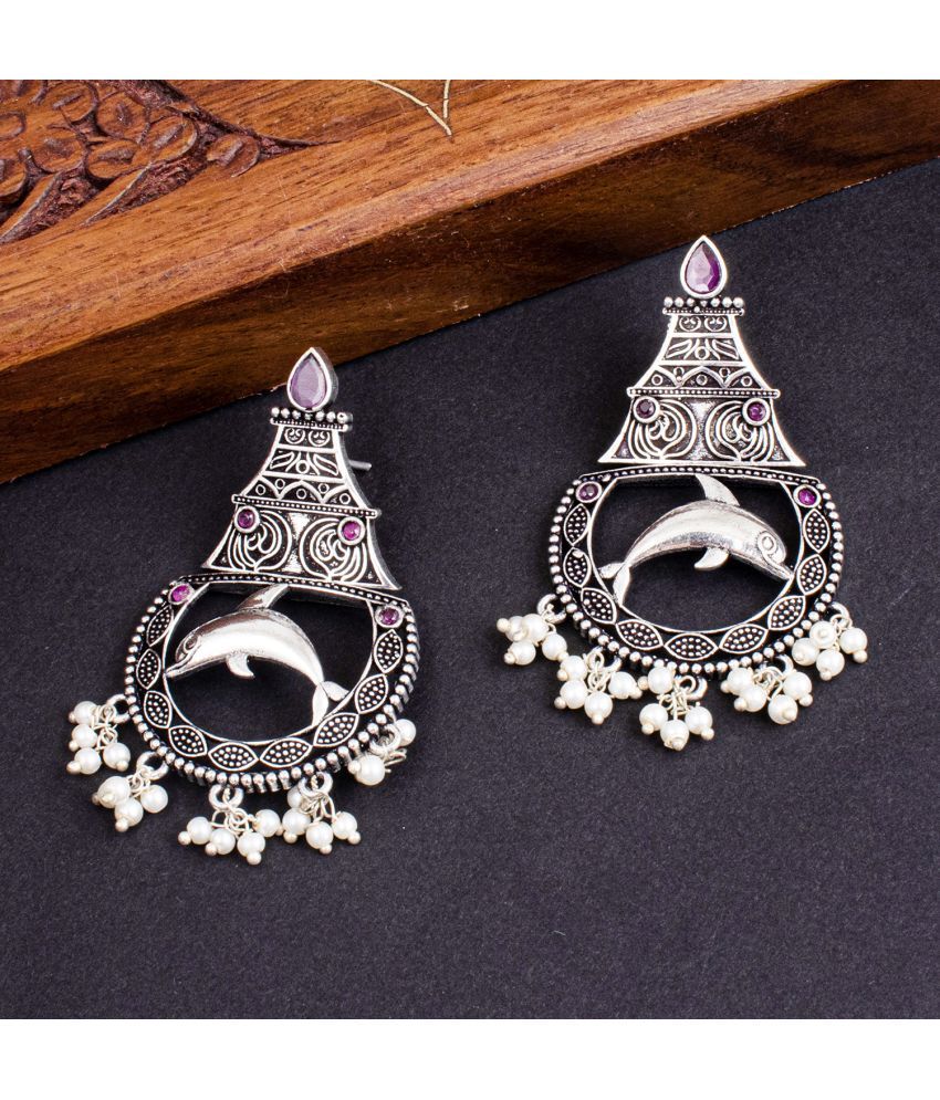     			Sukkhi Adorable Antique Oxidised Earring For Women