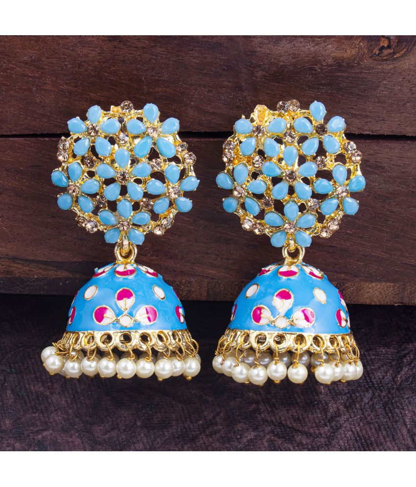     			Sukkhi Unique Floral Gold Plated Jumaki Earring For Women