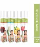 POUR HOME Rose,Flora,Fusion,Lime Room Freshener Spray, 220ml Each (Pack of 4)