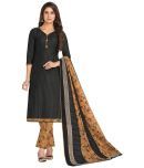 shree jeenmata collection Black Cotton Unstitched Dress Material - Single