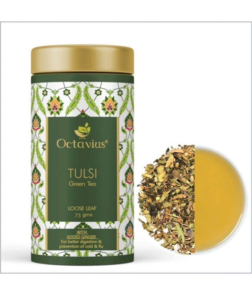     			Octavius Assam Tea Loose Leaf Tulsi Ginger Green Tea 75 gm