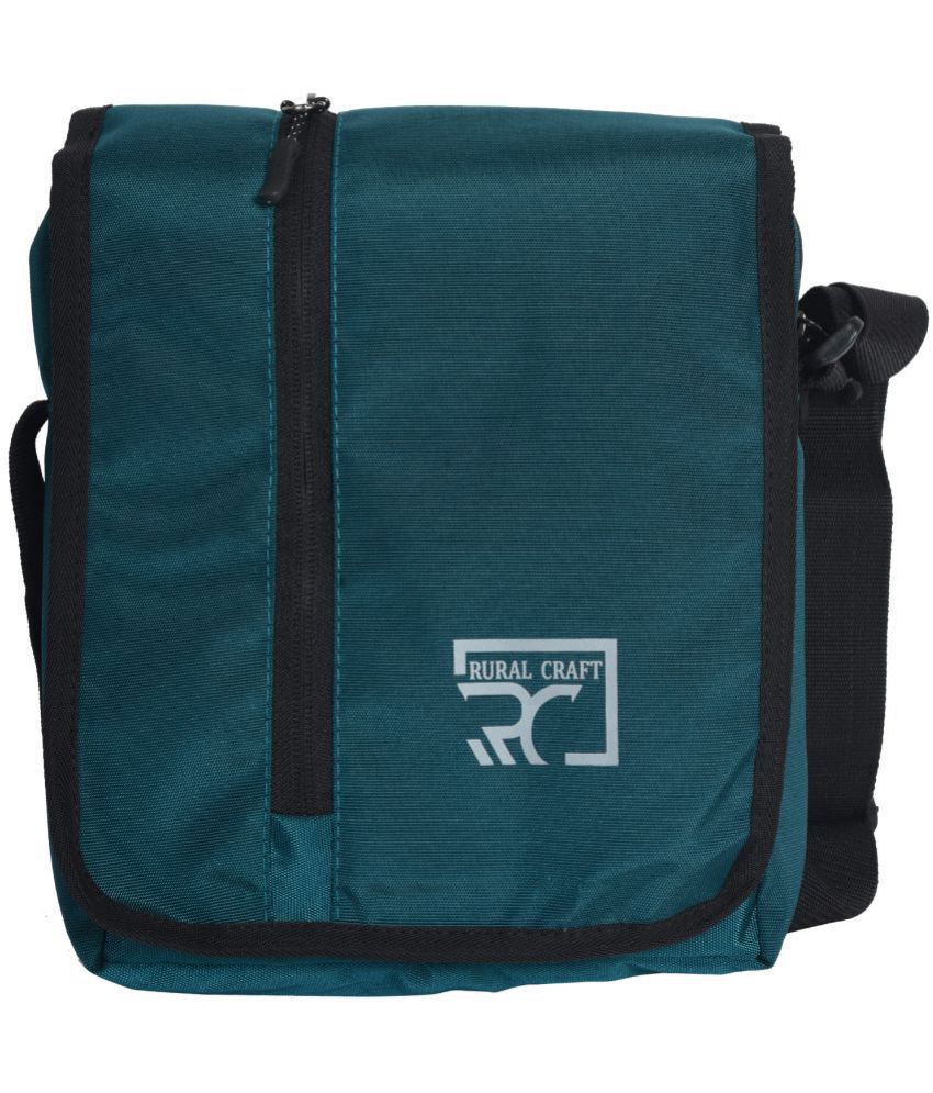     			RURAL CRAFT - Green Solid Messenger Bags