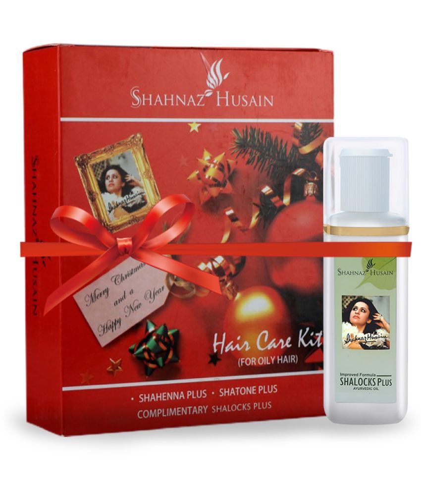     			Shahnaz Husain Hair Care Kit -A (Shahenna Plus + Shatone Plus + FREE - Shalocks Plus) - 200 ml + 200 ml + 100 ml