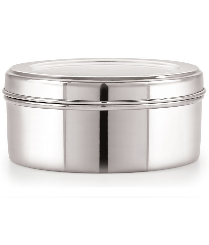     			Neelam 26g Puri Dabba Steel Silver Multi-Purpose Container ( Set of 1 )