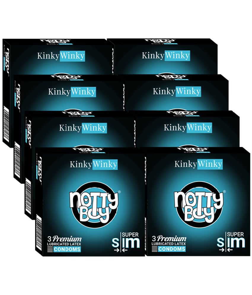     			NottyBoy Super Slim Ultra Thin Extra Sensitive Condoms - (8 Pack, 24Pcs)