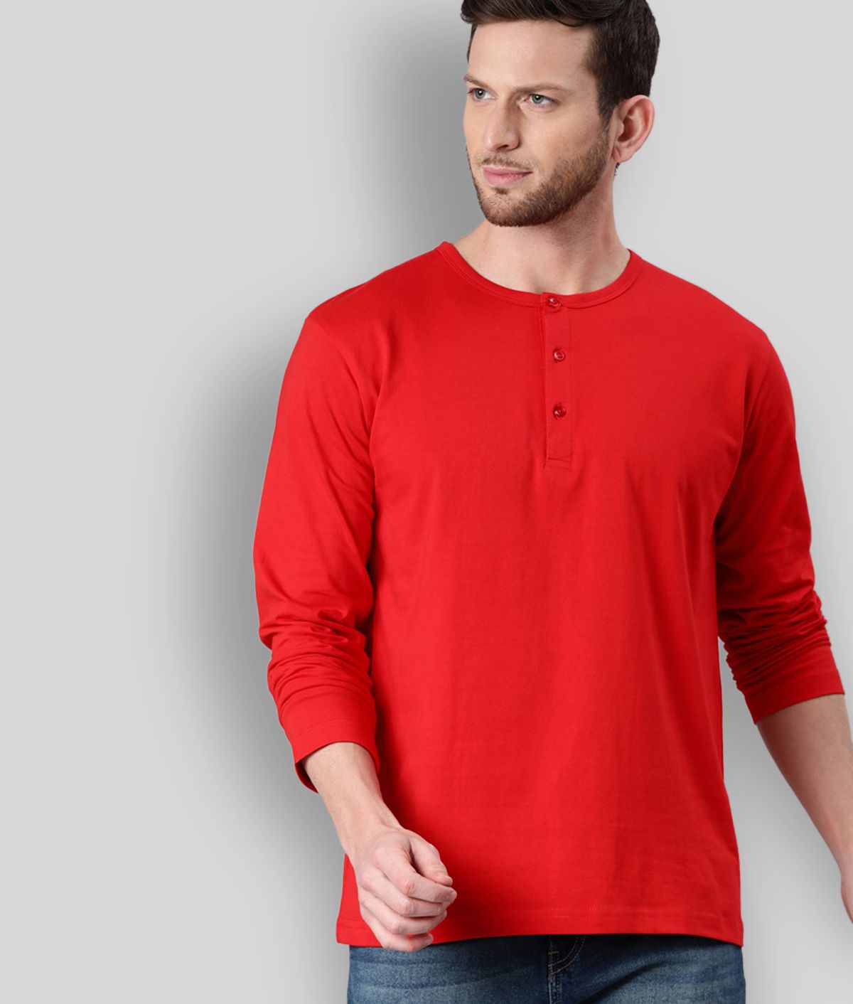     			Be Awara - Red Cotton Relaxed Fit Men's T-Shirt ( Pack of 1 )