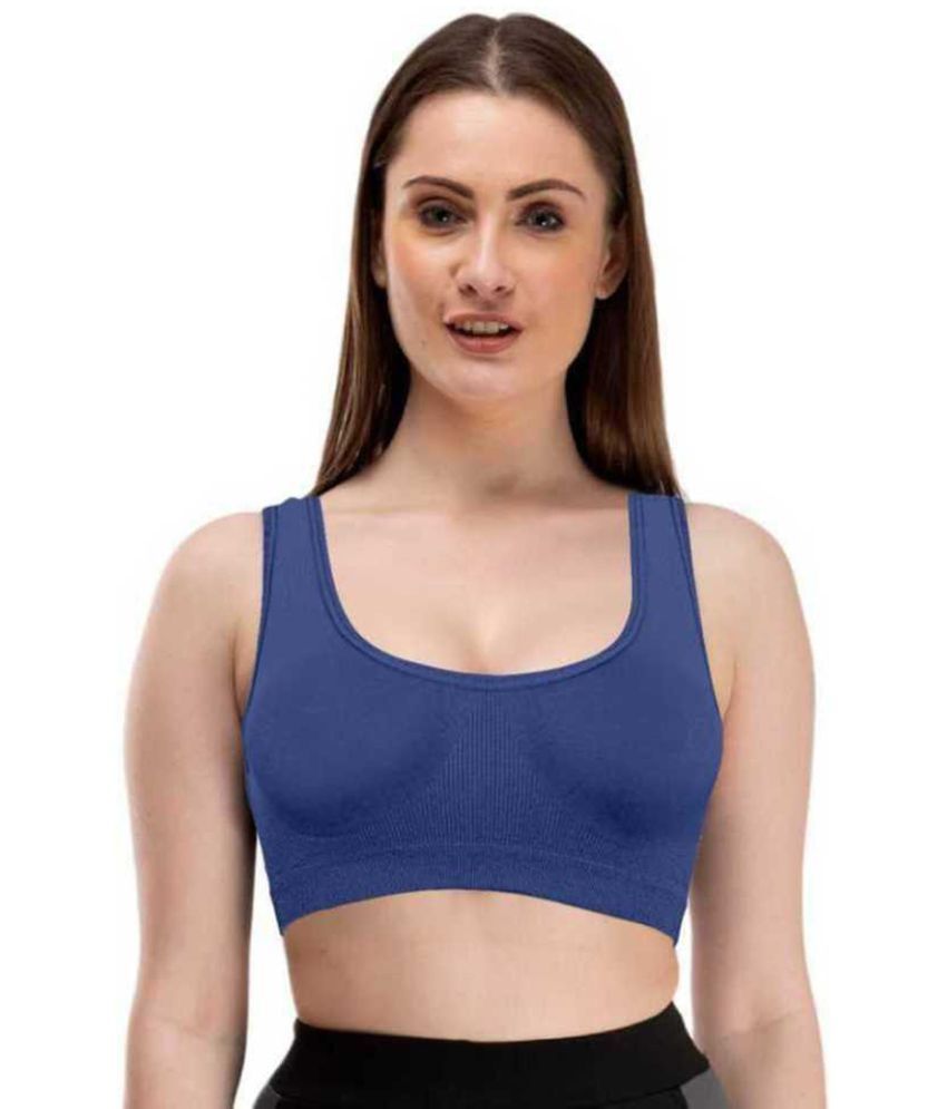     			ComfyStyle Cotton Lycra Non Padded Women's Air Bra ( Blue )