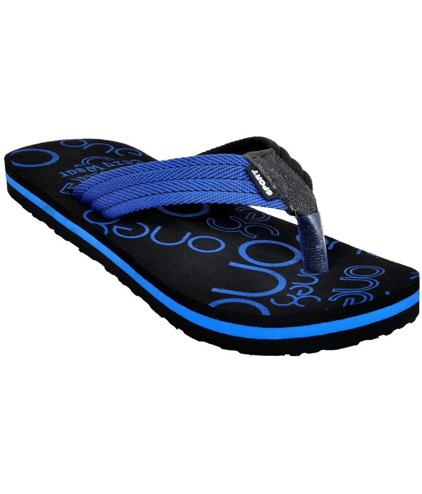     			Cozy Wear Blue Thong Flip Flop