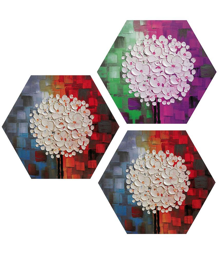     			Indianara Hexagon Paintings MDF Painting Without Frame