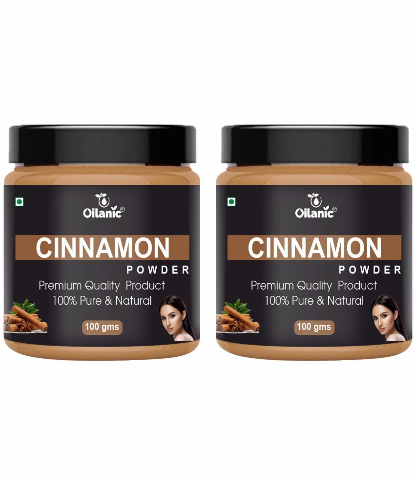     			Oilanic Natural Cinnamon Powder For Haircare Face Pack Masks 200 gm Pack of 2