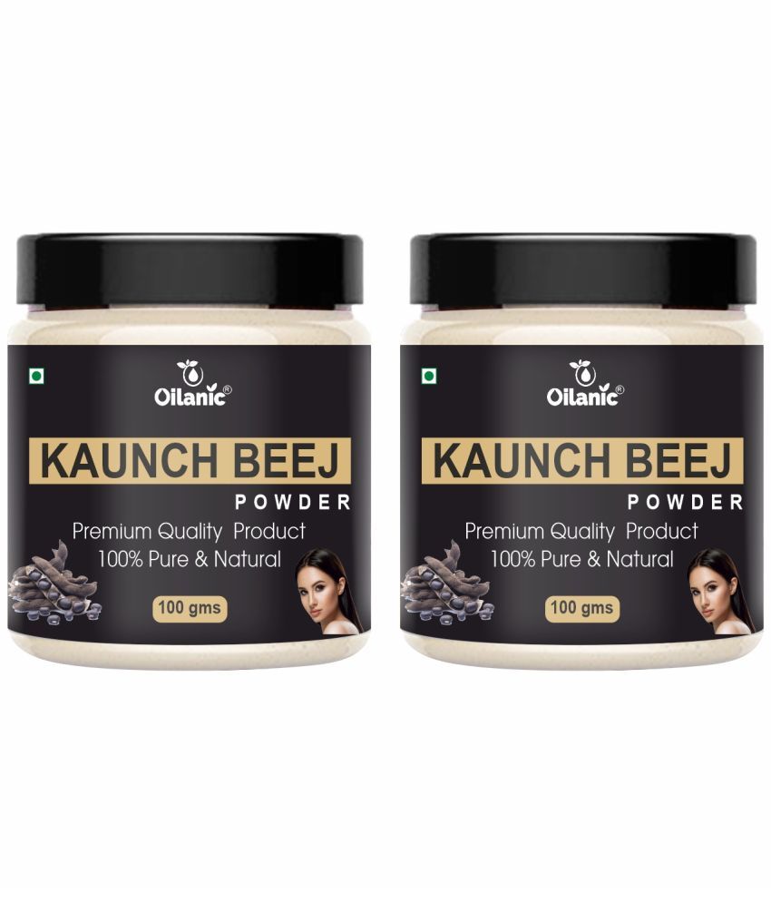     			Oilanic Natural Kaunch Beej Powder For Haircare Face Pack Masks 200 gm Pack of 2