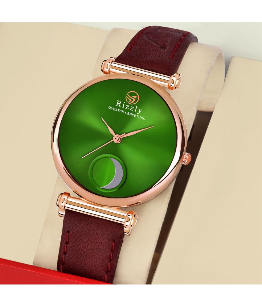 Rizzly RZ-303-Green-Rizzly Leather Analog Men's Watch