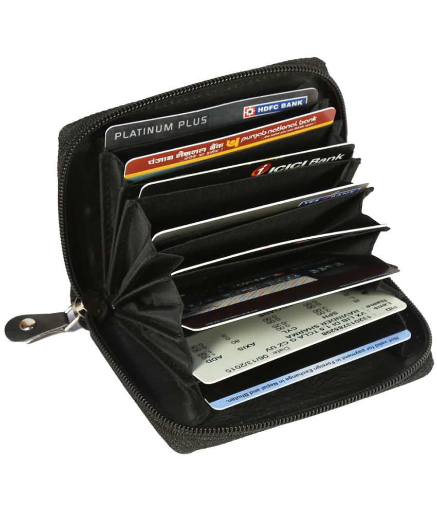     			Style98 Leather Black ATM, Visiting Card, Credit Card Holder, Pan Card/ID Card Holder, Genuine Accessory for Men and Women