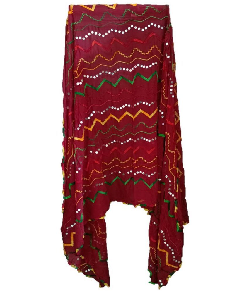     			BBQSTYLE Multicoloured Chiffon Dupatta - Single