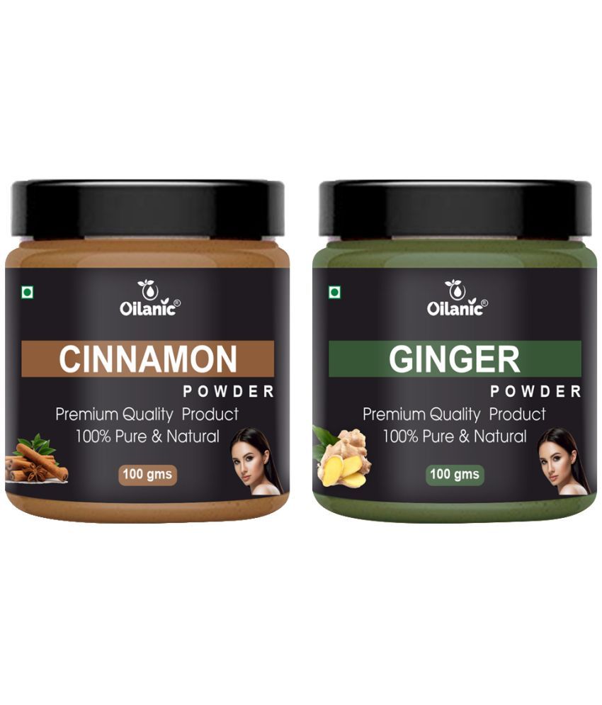     			Oilanic 100% Pure Cinnamon Powder & Ginger Powder For Skincare Hair Mask 200 g Pack of 2