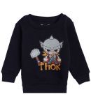 AVENGERS BOYS SWEAT SHIRT ROUND NECK FULL SLEEVES SOLID DARK NAVY