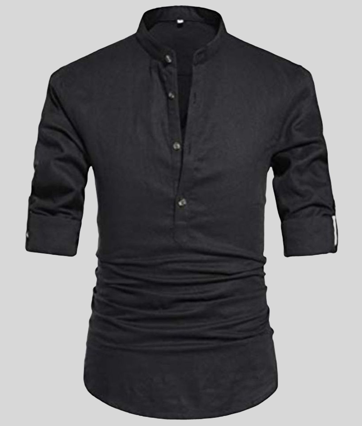     			Life Roads - Black Cotton Slim Fit Men's Casual Shirt ( Pack of 1 )