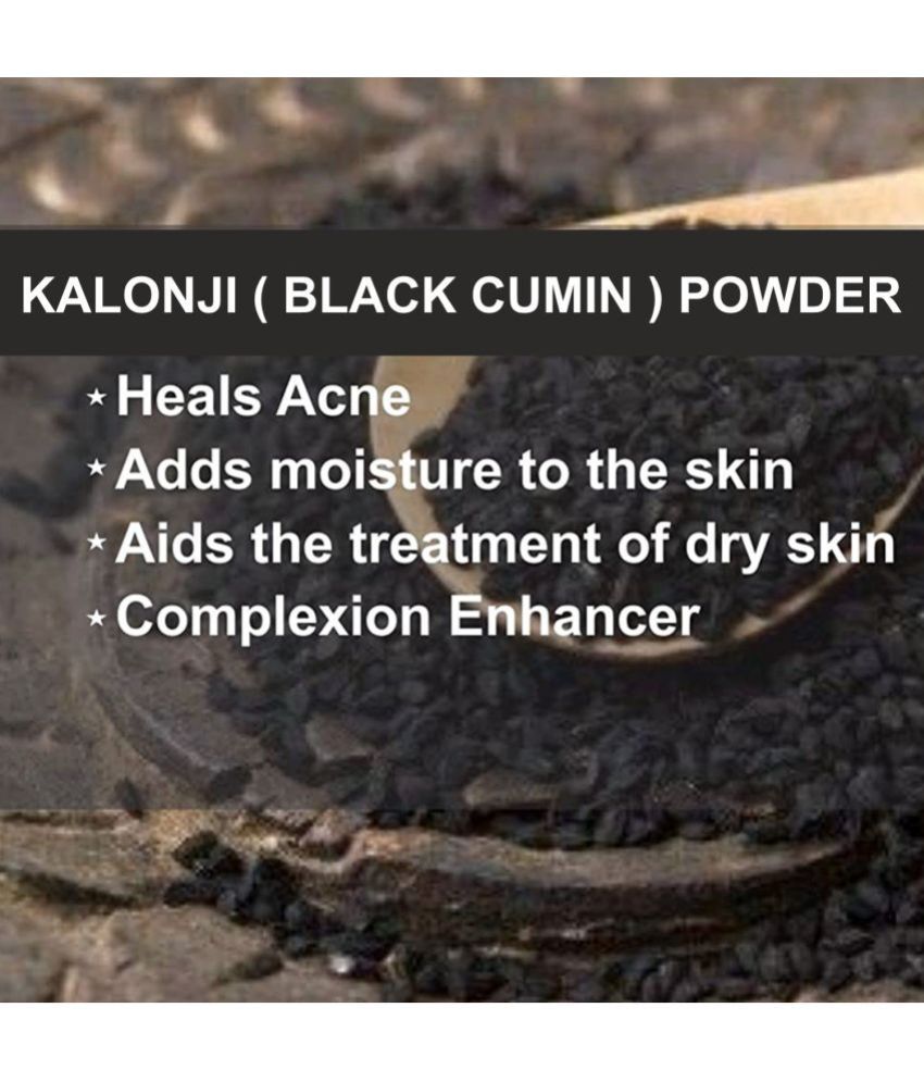 Oilanic 100 Activated Charcoal Powder & Kalonji Powder For Skin Hair