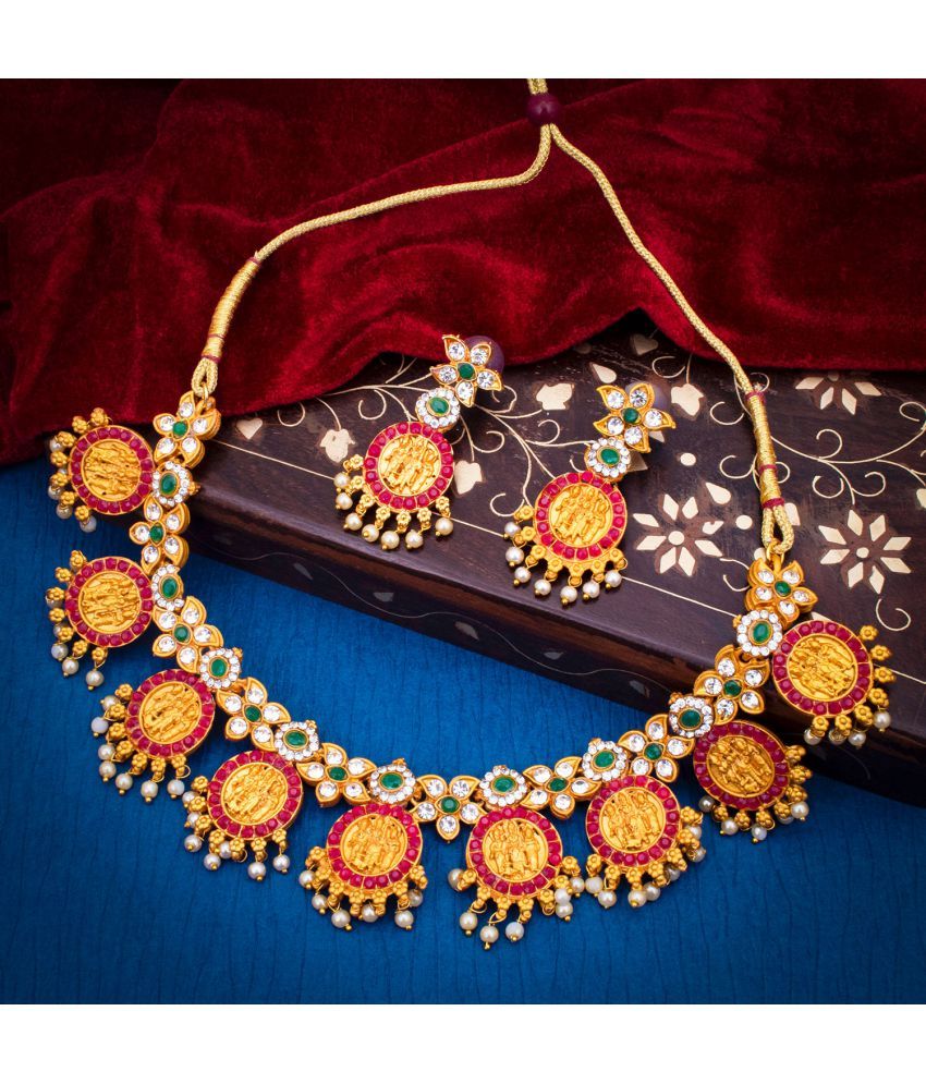     			Sukkhi Alloy Multi Color Traditional Necklaces Set Collar