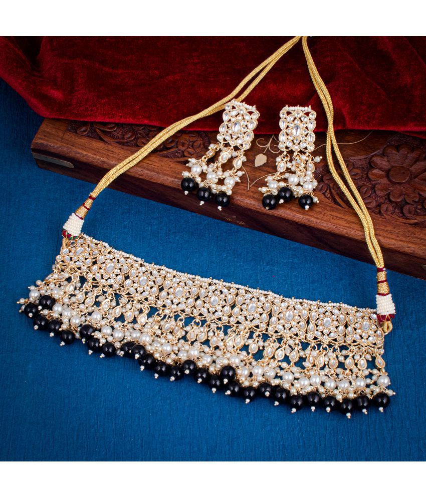     			Sukkhi Brass Multi Color Traditional Necklaces Set Choker