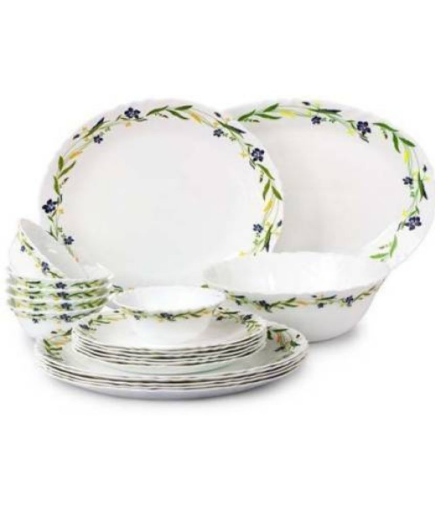 Borosil borosil Opalware Dinner Set of 19 Pieces Buy Online at Best Price in India Snapdeal