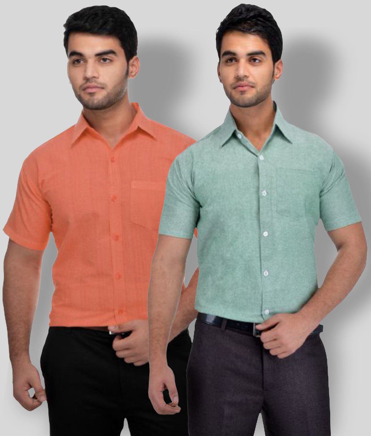     			DESHBANDHU DBK - Multicolor Cotton Regular Fit Men's Casual Shirt ( Pack of 2 )