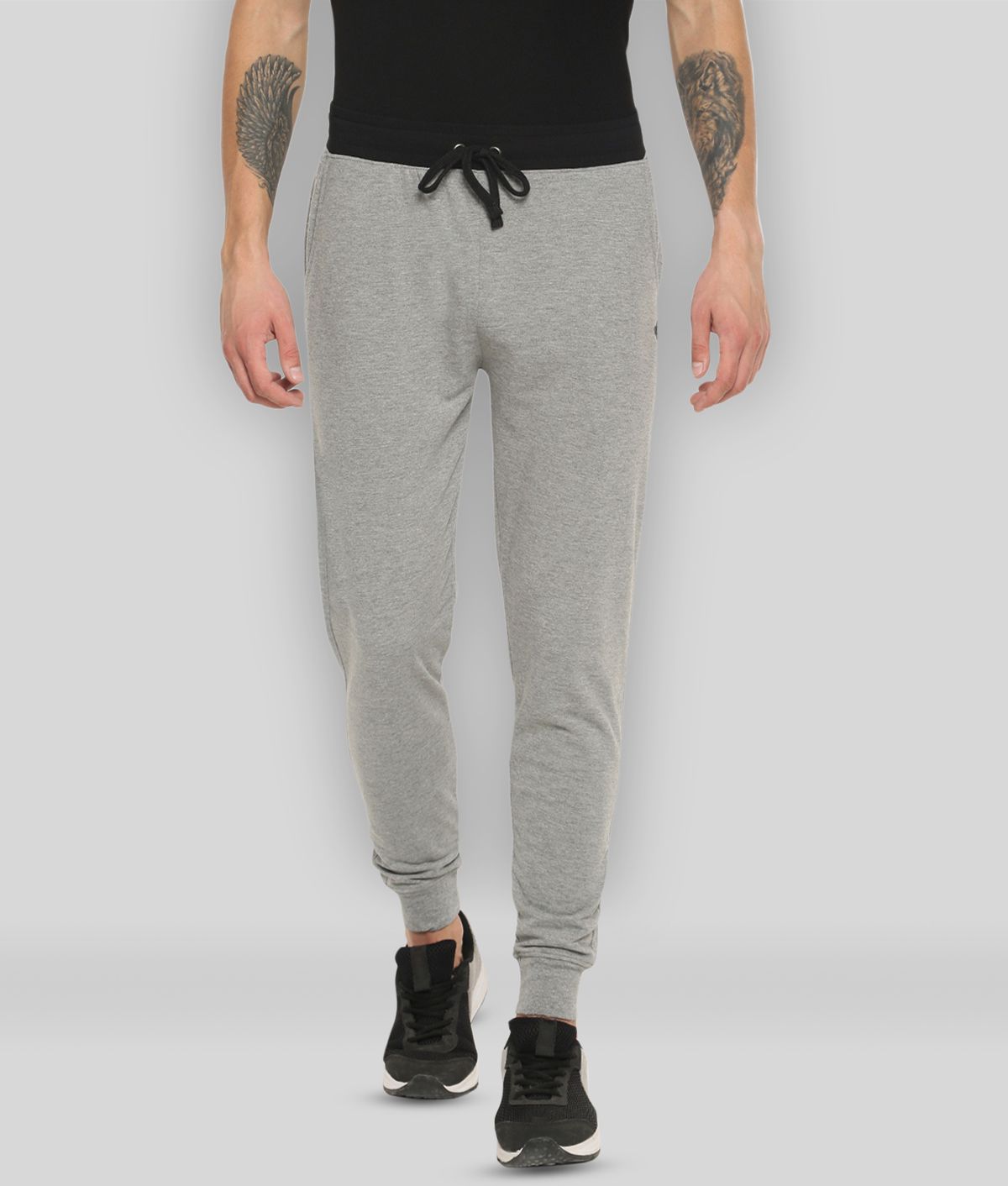     			Dollar - Grey Cotton Men's Joggers ( Pack of 1 )