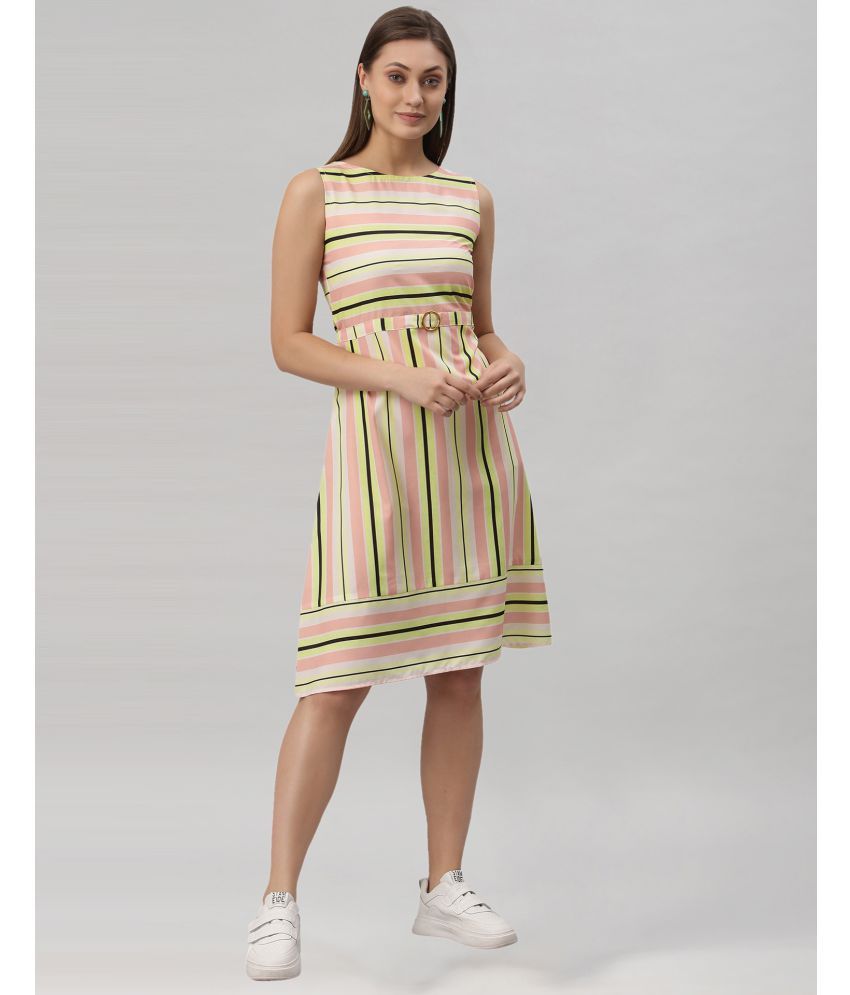     			Selvia Crepe Multi Color Regular Dress -