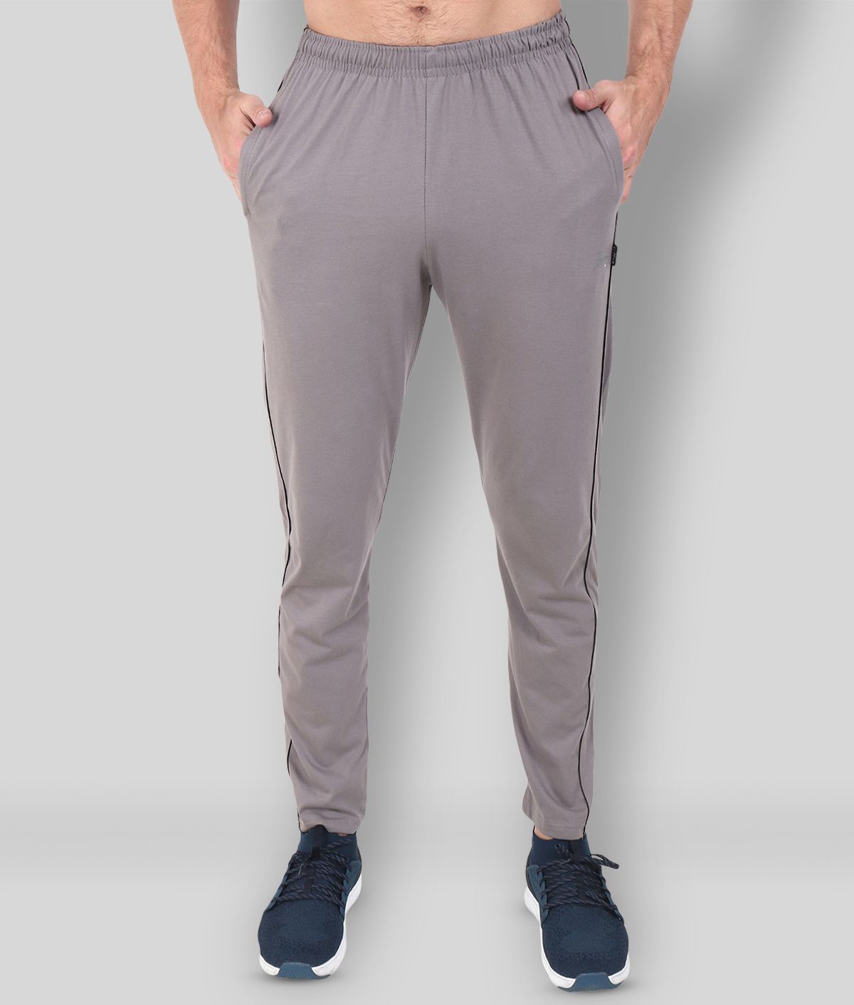     			Zeffit - Grey Cotton Blend Men's Trackpants ( Pack of 1 )