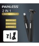 Painless ear nose hair Beard Trimmer ( Black )