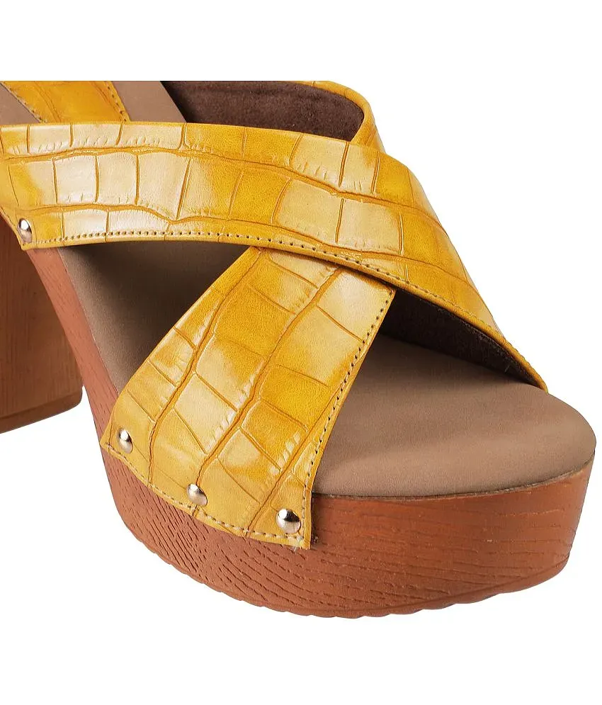 Catwalk Yellow Platforms Heels SDL983425472 7 9329e