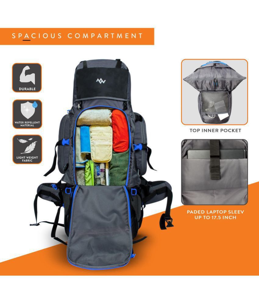 Buy PAZZO 80 L Travel Backpack for Camping Hiking Rucksack Trekking Bag ...