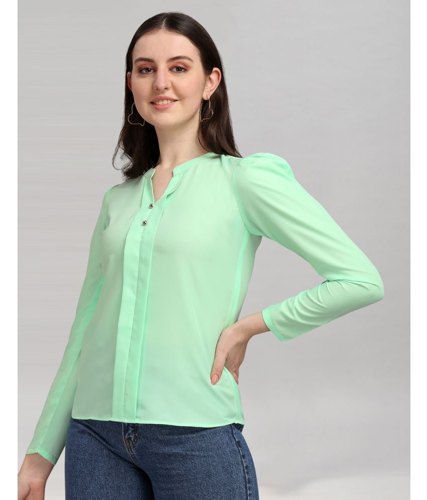     			Selvia - Crepe Green Women's A-Line Top ( Pack of 1 )