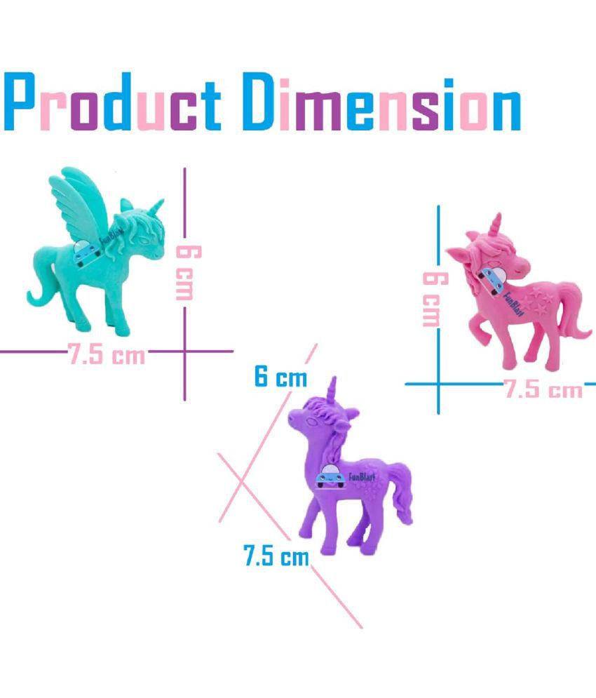 Multi-Colour Pony 3 Assorted Sizes Stitch Holder 7.5 x 4.2 x 25 cm 